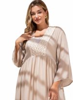 Women’s Boho Linen Summer Dress beige