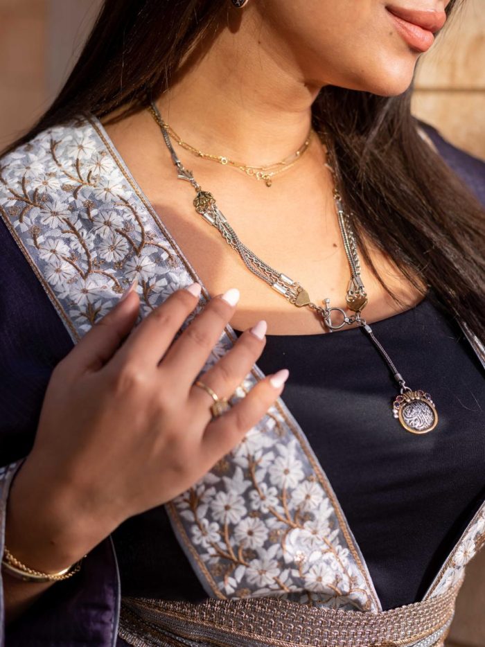 Layali Blue Kaftan - Image 4