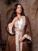 Layali brown Kaftan - Image 3