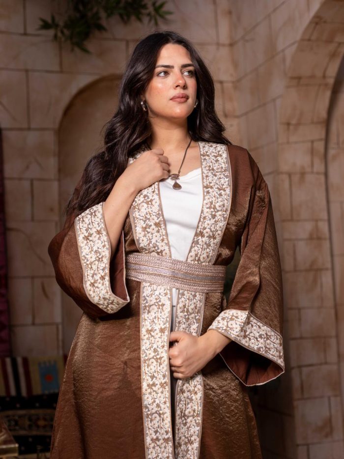 Layali brown Kaftan - Image 3